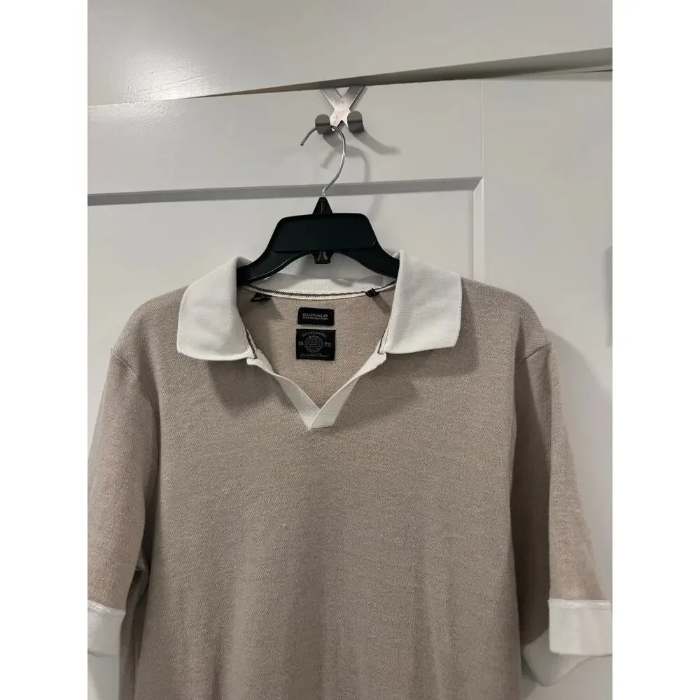 Buffalo David Knot Dress Pull Over Collar shirt